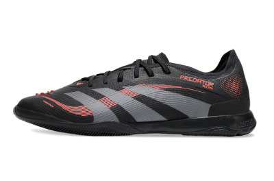 Men's Adidas Predator 25 Elite IC Football Shoes - Black/Grey/Red