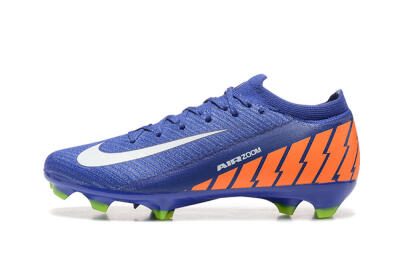 Unisex Nike Air Zoom Mercurial Vapor 16 Elite FG Football Boots - Blue/White/Orange