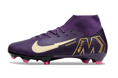 Men's Nike Air Zoom Mercurial Superfly 10 Academy FG Football Boots - Purple/White/Gold