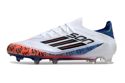 Men's Adidas F50 Elite FG Football Boots - White/Red/Blue