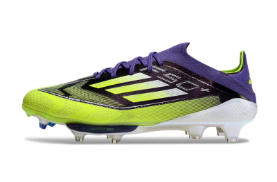 Men's Adidas F50+ Elite Lightstrike Pro FG Football Boots - Purple/Yellow/White