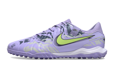 Men's Nike Tiempo Legend 10 Academy TF Football Shoes - Purple/Yellow/White