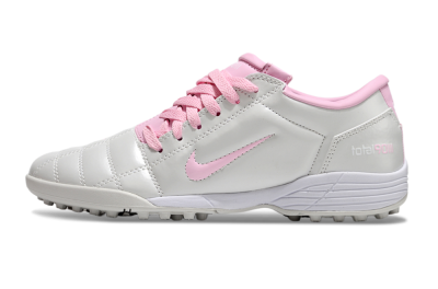 Unisex Nike Total 90 II TF Football Shoes - Beige/Pink/White
