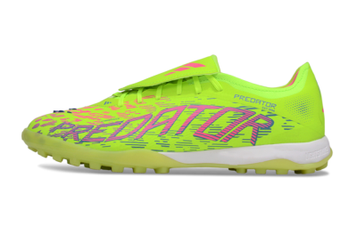 Men's Adidas Predator Elite Foldover Tongue TF Football Shoes - Yellow/Pink/White