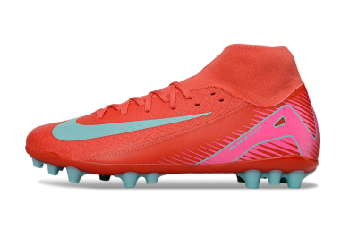 Men's Nike Air Zoom Mercurial Superfly 10 Academy AG Football Boots - Red/Jade/Pink