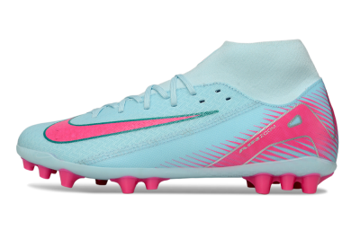 Men's Nike Air Zoom Mercurial Superfly 10 Academy AG Football Boots - Jade/Pink/Silver