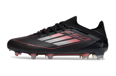Men's Adidas F50 Elite FG Football Boots - Black/Silver/Red