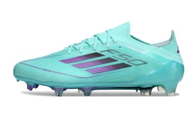 Men's Adidas F50 Elite FG Football Boots - Jade/Purple/Black