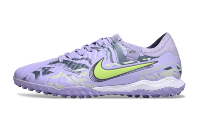 Men's Nike Tiempo Legend 10 Pro TF Football Shoes - Purple/Black/Yellow