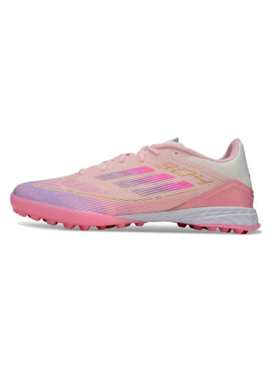 Unisex Adidas F50 Pro TF Football Shoes - Pink/Purple/Gold