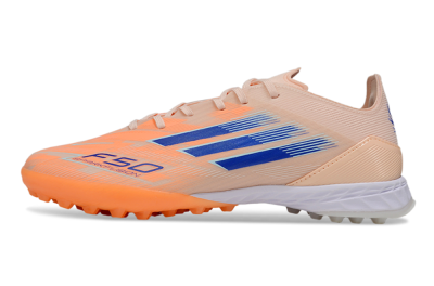 Men's Adidas F50 Elite TF Football Shoes - Orange/Blue/White