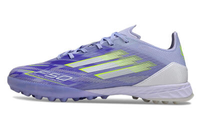 Men's Adidas F50 Elite TF Football Shoes - Purple/Yellow/White