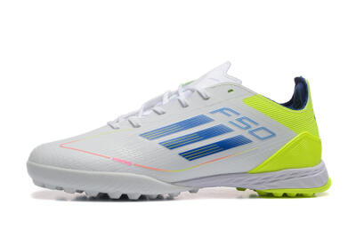 Unisex Adidas F50 Pro TF Football Shoes - Grey/Blue/Yellow