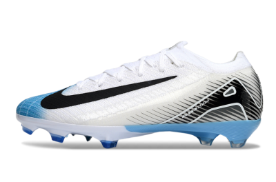 Unisex Nike Air Zoom Mercurial Vapor 16 Elite FG Football Boots - White/Black/Blue