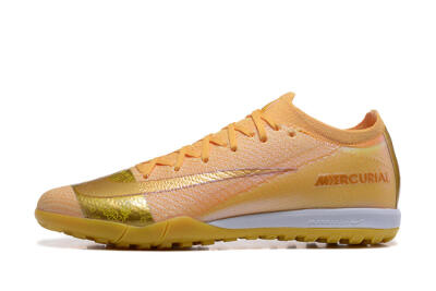 Men's Nike Air Zoom Mercurial Vapor 16 Elite TF Football Shoes - Yellow/Gold/White