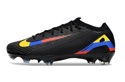 Unisex Nike Air Zoom Mercurial Vapor 16 Elite FG Football Boots - Black/Yellow/Blue/Red