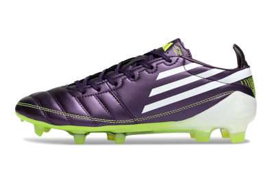 Men's Adidas F50 Elite FG Football Boots - Purple/White/Yellow