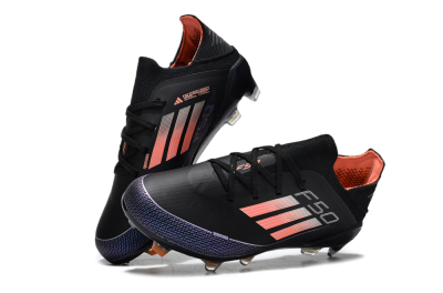 Kids Adidas F50 Elite FG Football Boots - Black/Pink/Blue