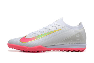 Men's Nike Air Zoom Mercurial Vapor 16 Elite TF Football Shoes - White/Pink/Gold