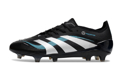 Men's Adidas Predator 25 Elite FG Football Boots - Black/White/Jade