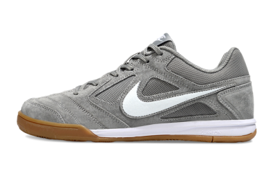 Men's Nike SB Gato IC Football Shoes - Grey/White
