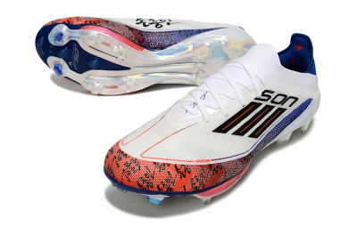 Men's Son x Adidas F50+ Elite Lightstrike Pro FG Football Boots - White/Black/Blue