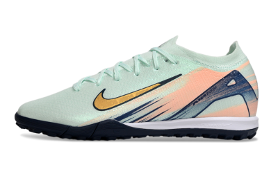 Men's Nike Air Zoom Mercurial Vapor 16 Elite TF Football Shoes - Jade/Yellow/Blue