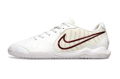 Men's Nike Tiempo Legend 10 Academy IC Football Shoes - White/Red