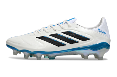 Men's Adidas Copa Pure 3 Elite FG Football Boots - White/Black/Blue