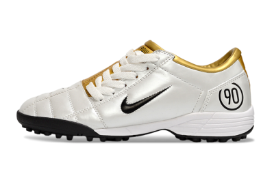 Unisex Nike Total 90 III TF Football Shoes - White/Black/Yellow