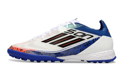 Men's Son x Adidas F50 Pro TF Football Shoes - White/Black/Blue