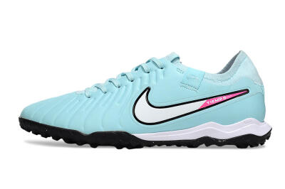Men's Nike Tiempo Legend 10 Pro TF Football Shoes - Jade/White/Pink