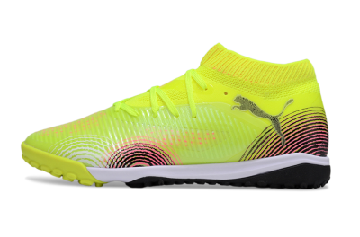 Men's Puma Future 8 Ultimate TF Football Shoes - Yellow/Black/Pink