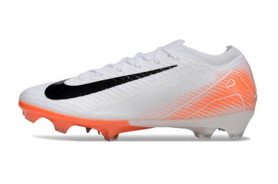 Men's Nike Air Zoom Mercurial Vapor 16 Elite FG Football Boots - White/Black/Orange