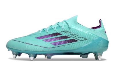 Men's Adidas F50 Elite SG Football Boots - Jade/Purple