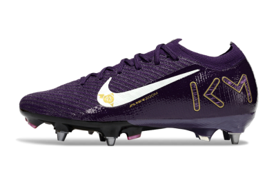 Men's Nike Air Zoom Mercurial Vapor 16 Elite SG Football Boots - Purple/White/Gold