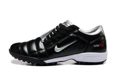 Men's Nike Total 90 III TF Football Shoes - Black/Silver/White