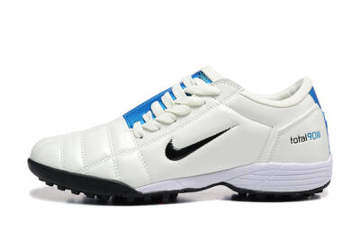 Men's Nike Total 90 III TF Football Shoes - Beige/Black/Blue