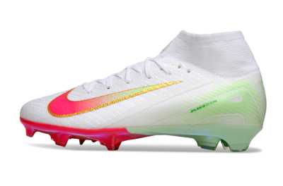 Unisex Nike Air Zoom Mercurial Superfly 10 Elite FG Football Boots - White/Red/Gold