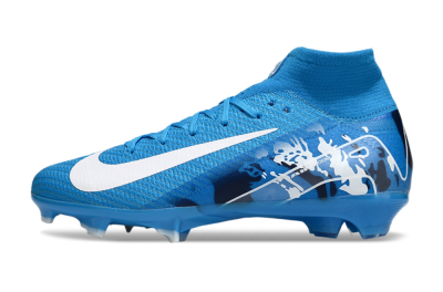Unisex Nike Air Zoom Mercurial Superfly 10 Elite FG Football Boots - Blue/White