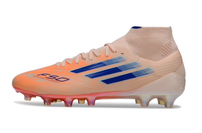 Men's Adidas F50 Elite Mid FG Football Boots - Red/Blue/White