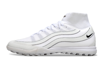 Unisex Nike Air Zoom Mercurial Superfly 10 Elite TF Football Shoes - White/Beige/Black