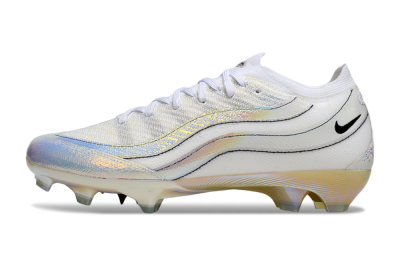 Unisex Nike Air Zoom Mercurial Vapor 16 Elite FG Football Boots - White/Beige/Gold