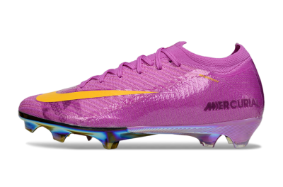 Unisex Nike Air Zoom Mercurial Vapor 16 Elite FG Football Boots - Purple/Yellow/Gold
