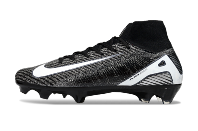 Unisex Nike Air Zoom Mercurial Superfly 10 Elite FG Football Boots - White/Black