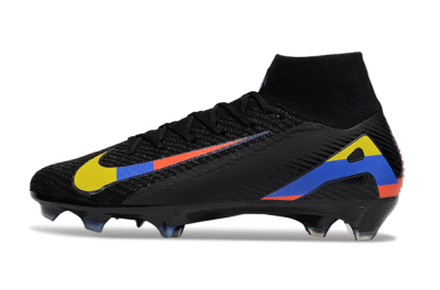 Unisex Nike Air Zoom Mercurial Superfly 10 Elite FG Football Boots - Black/Yellow/Blue/Red