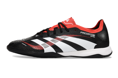 Men's Adidas Predator 25 Elite IC Football Shoes - Black/White/Red