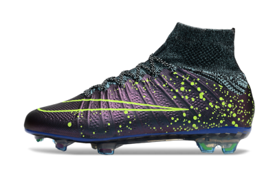Men's Nike Mercurial Superfly 4 Elite FG Football Boots - Purple/Yellow/Blue