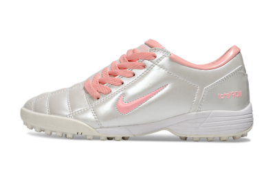 Unisex Nike Total 90 III TF Football Shoes - Beige/Pink/White