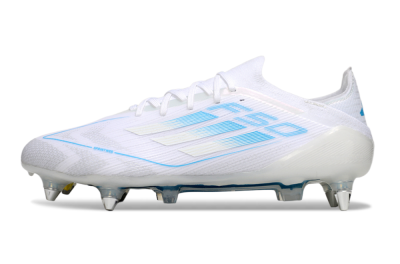 Men's Adidas F50 Elite SG Football Boots - White/Blue
